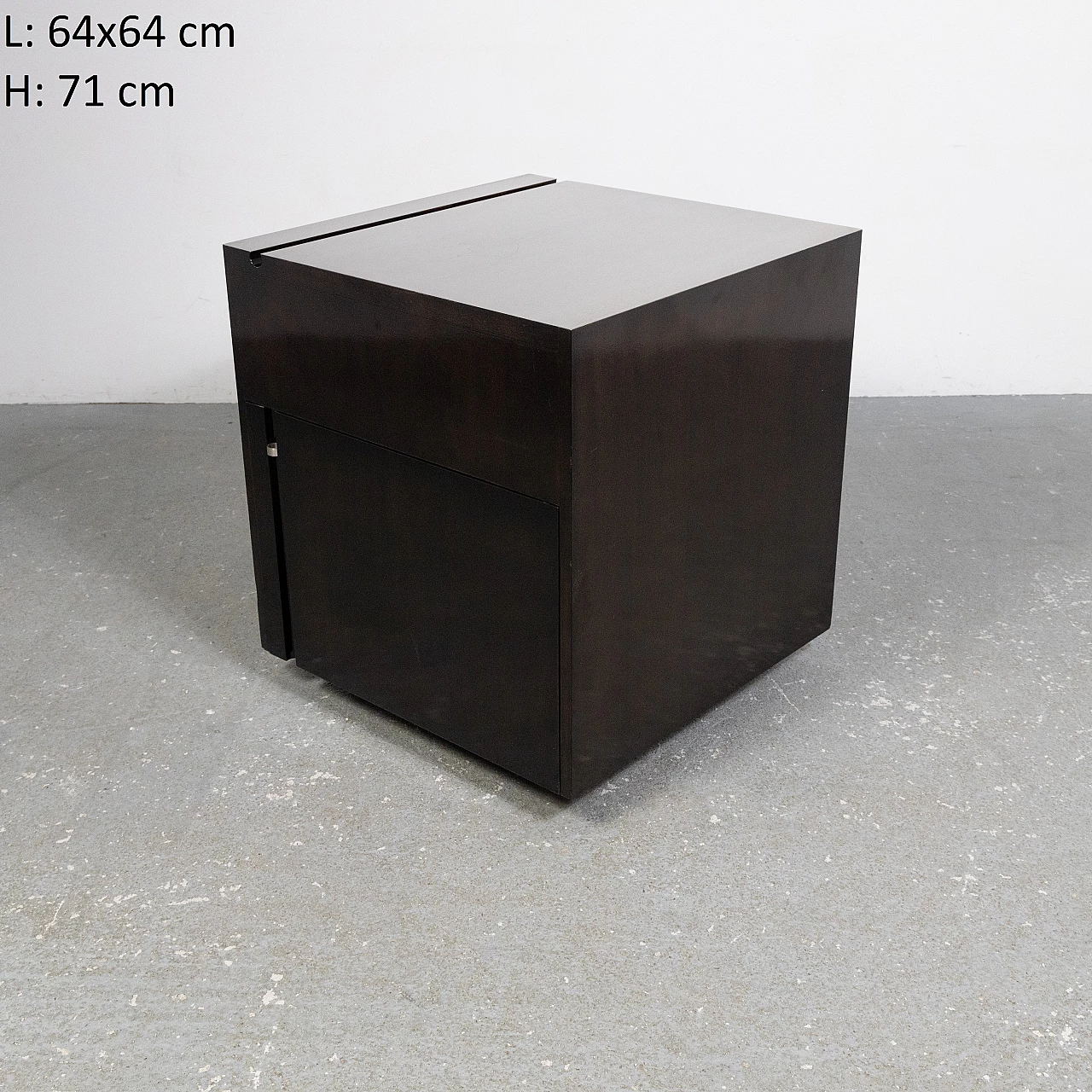 Carrello bar in palissandro e metallo di Franco Bettonica per Cini & Nils, anni '70 2