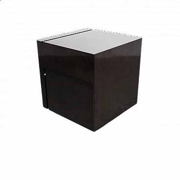 Carrello bar in palissandro e metallo di Franco Bettonica per Cini & Nils, anni '70