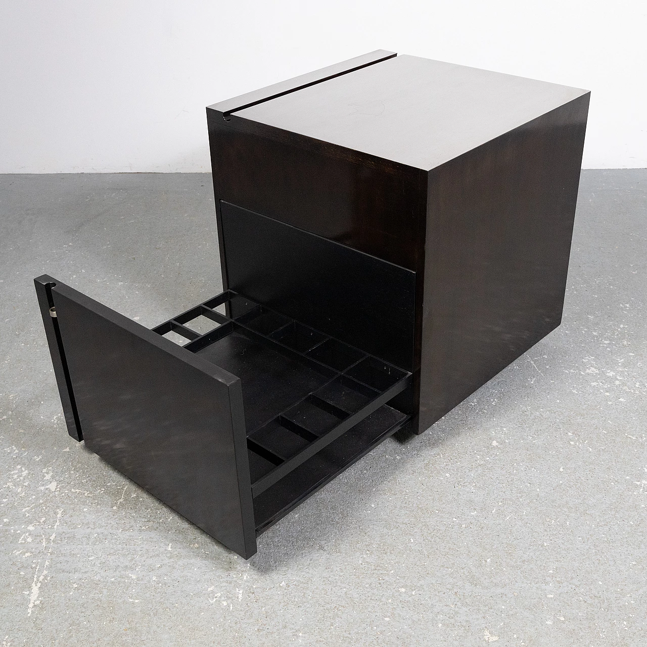 Carrello bar in palissandro e metallo di Franco Bettonica per Cini & Nils, anni '70 5