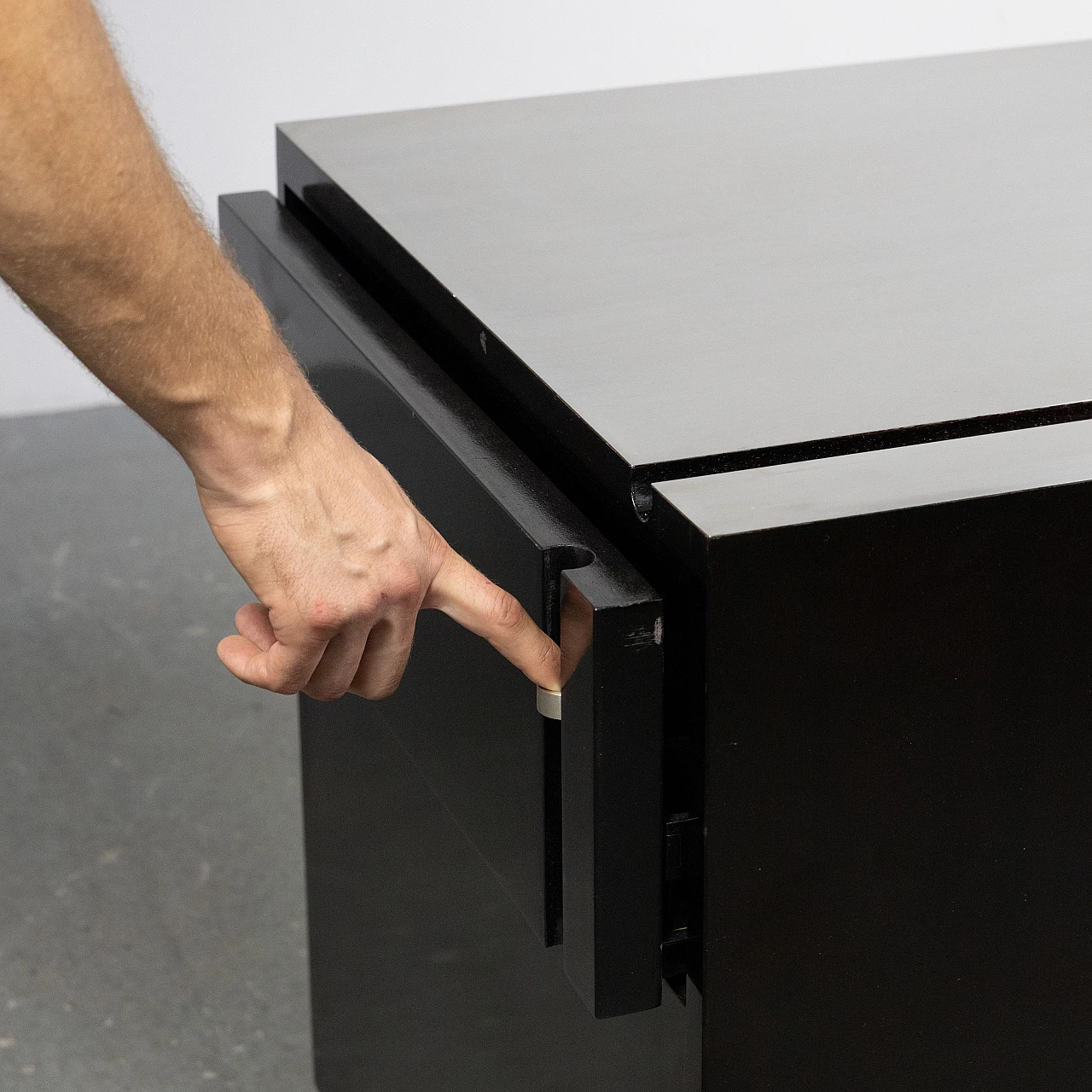 Carrello bar in palissandro e metallo di Franco Bettonica per Cini & Nils, anni '70 15