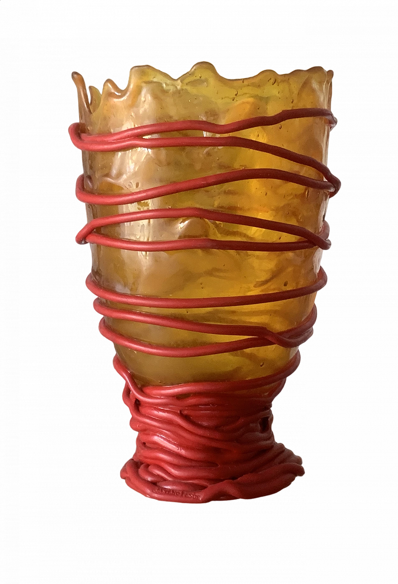 Resin Spaghetti vase by Gaetano Pesce 12