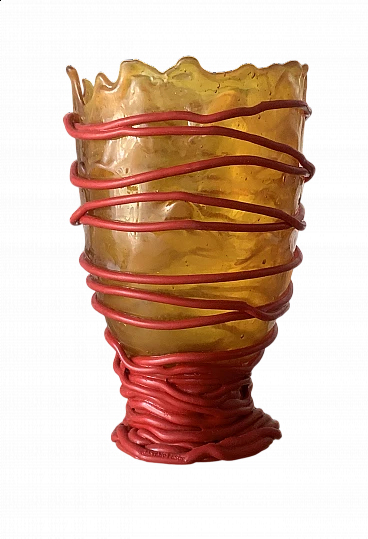 Resin Spaghetti vase by Gaetano Pesce