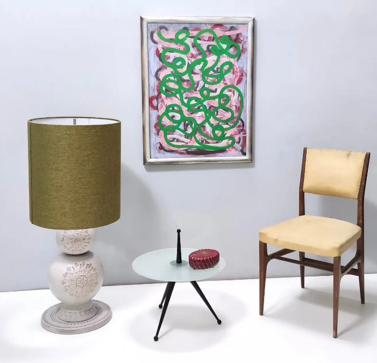 Siviglia engraved ceramic table lamp by Aldo Londi for Bitossi, 1960s 3