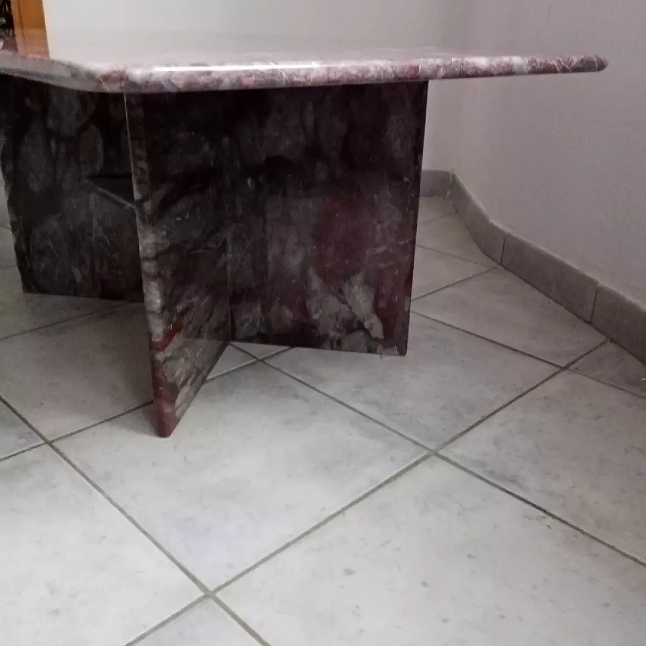 Salome marble coffee table, 1990s 4