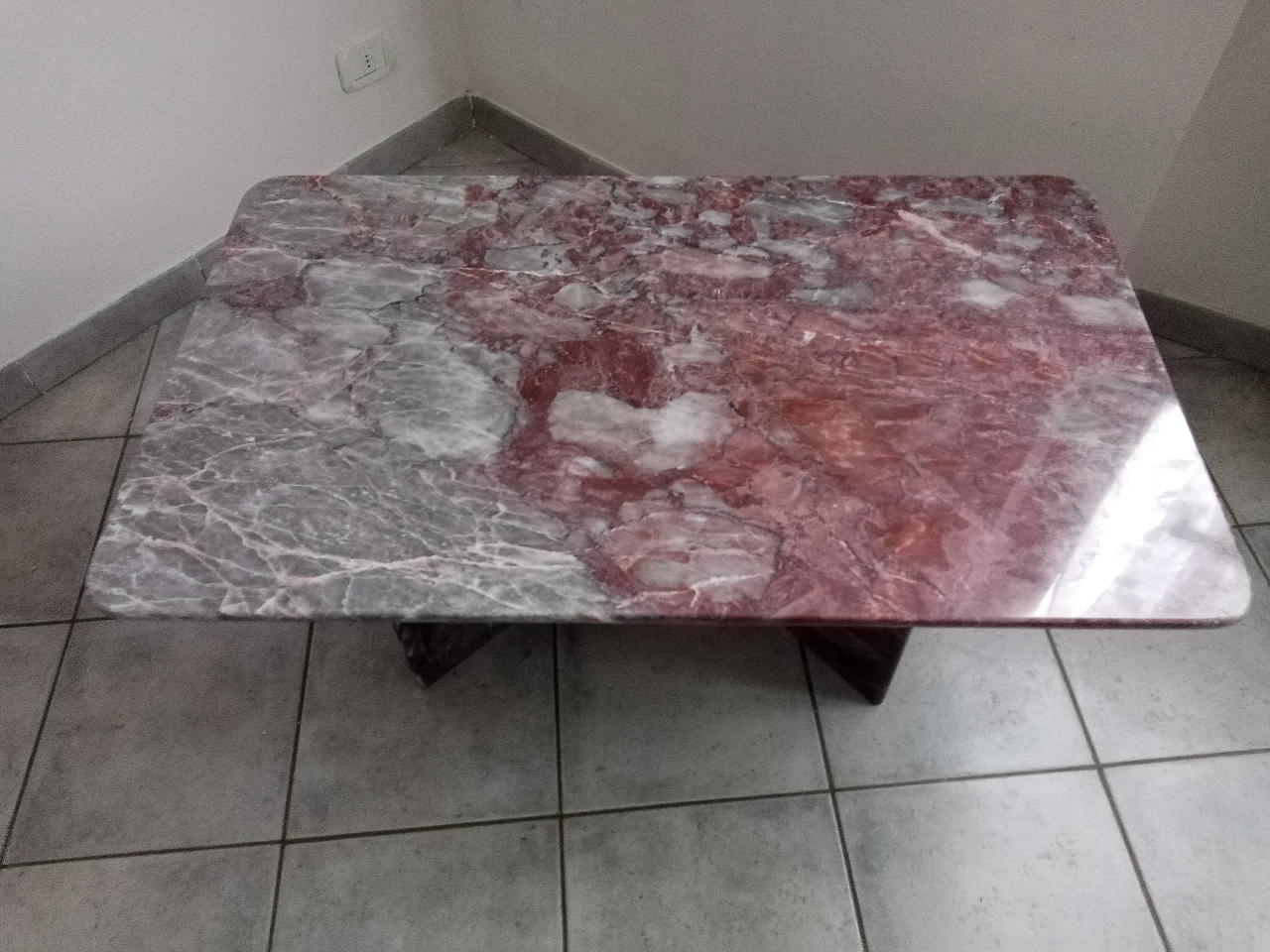 Salome marble coffee table, 1990s 5