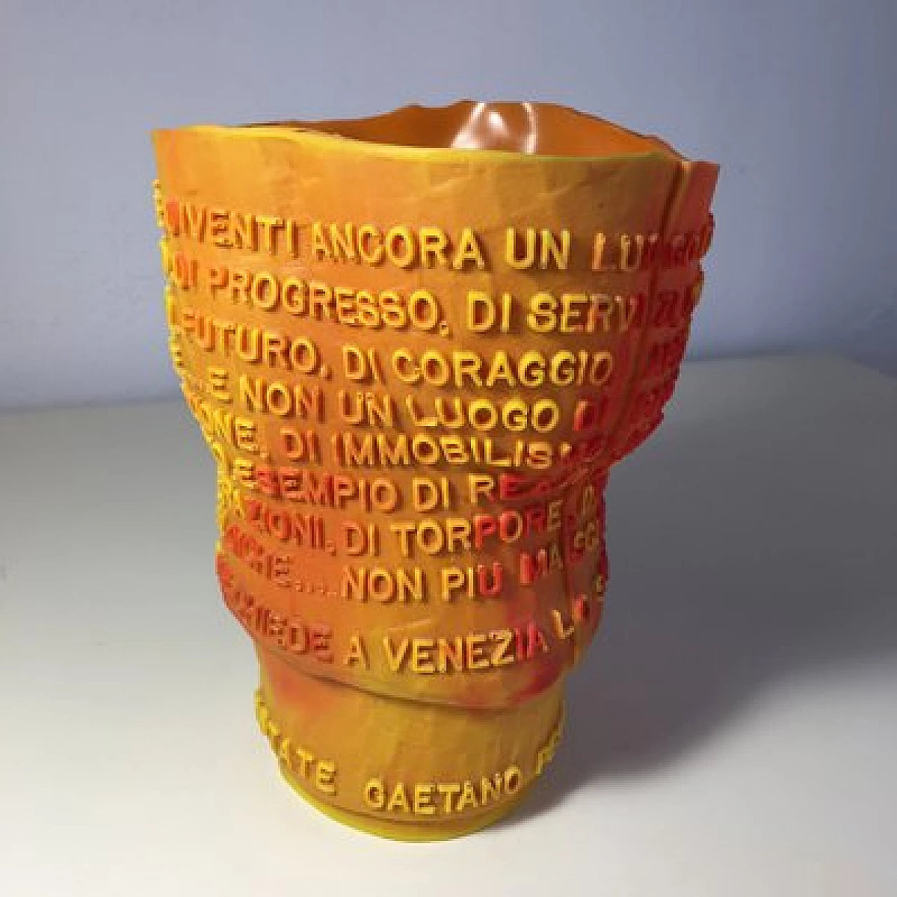 Resin Goto vase by Gaetano Pesce for Caffè Florian, 1990s 9