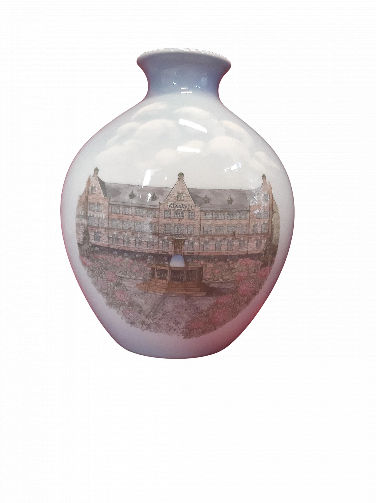 Painted porcelain vase by Bing & Grøndahl 7