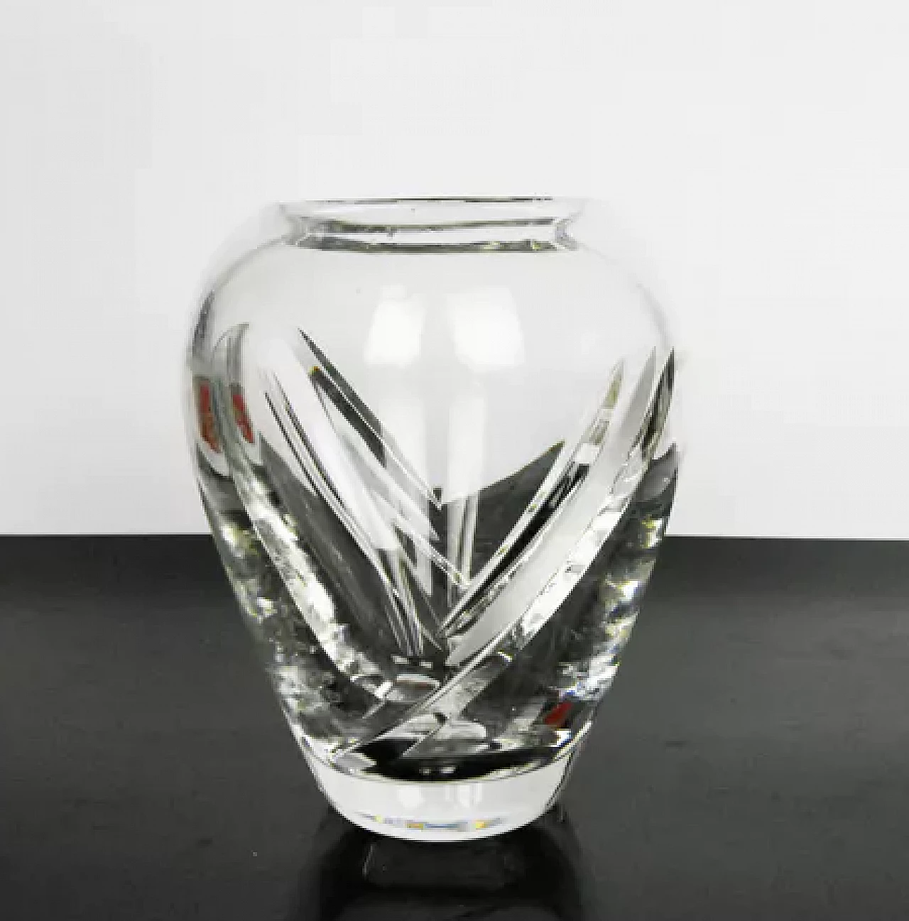 Crystal vase by Royal Doulton, 1980s 2
