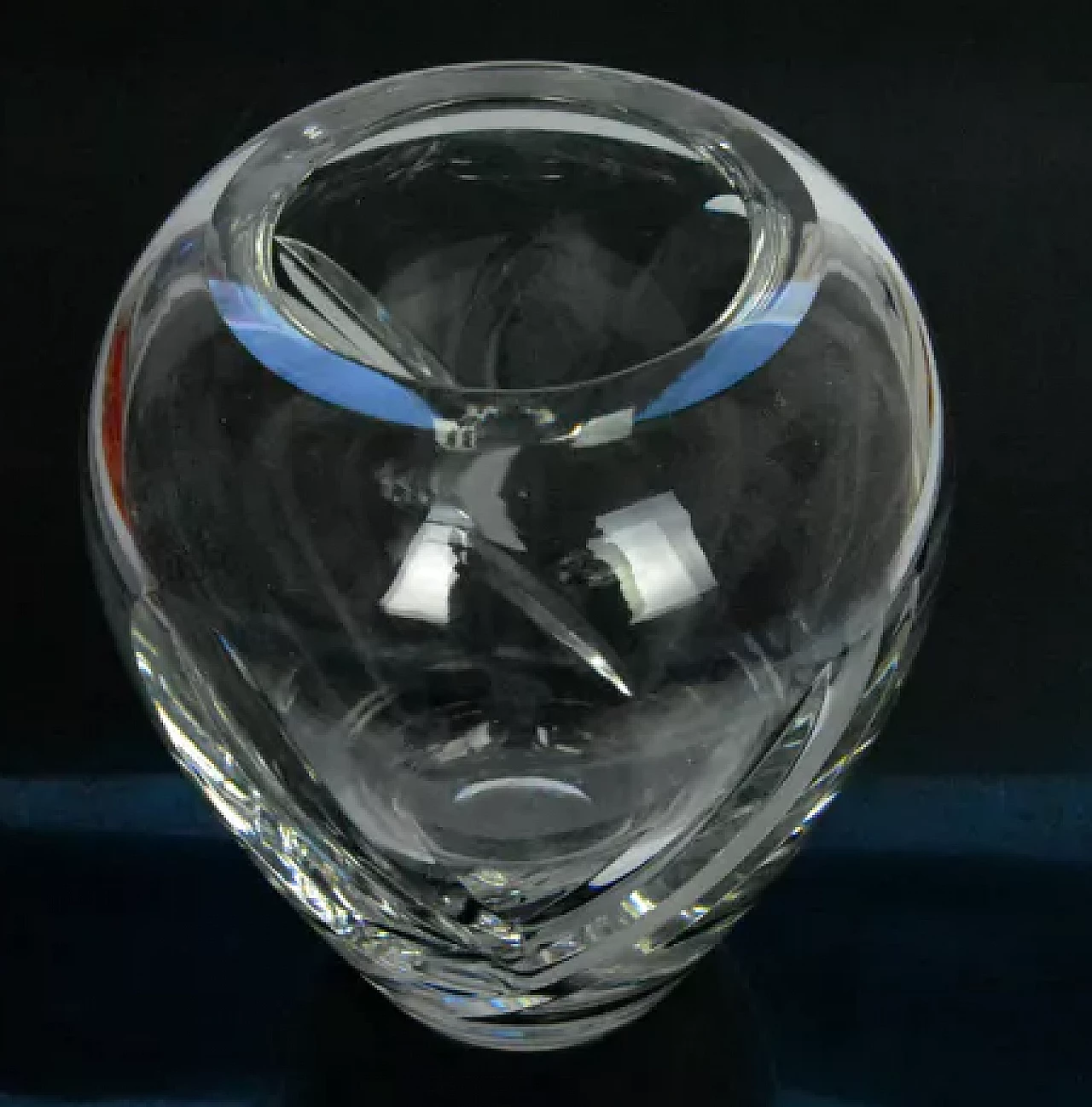 Crystal vase by Royal Doulton, 1980s 3