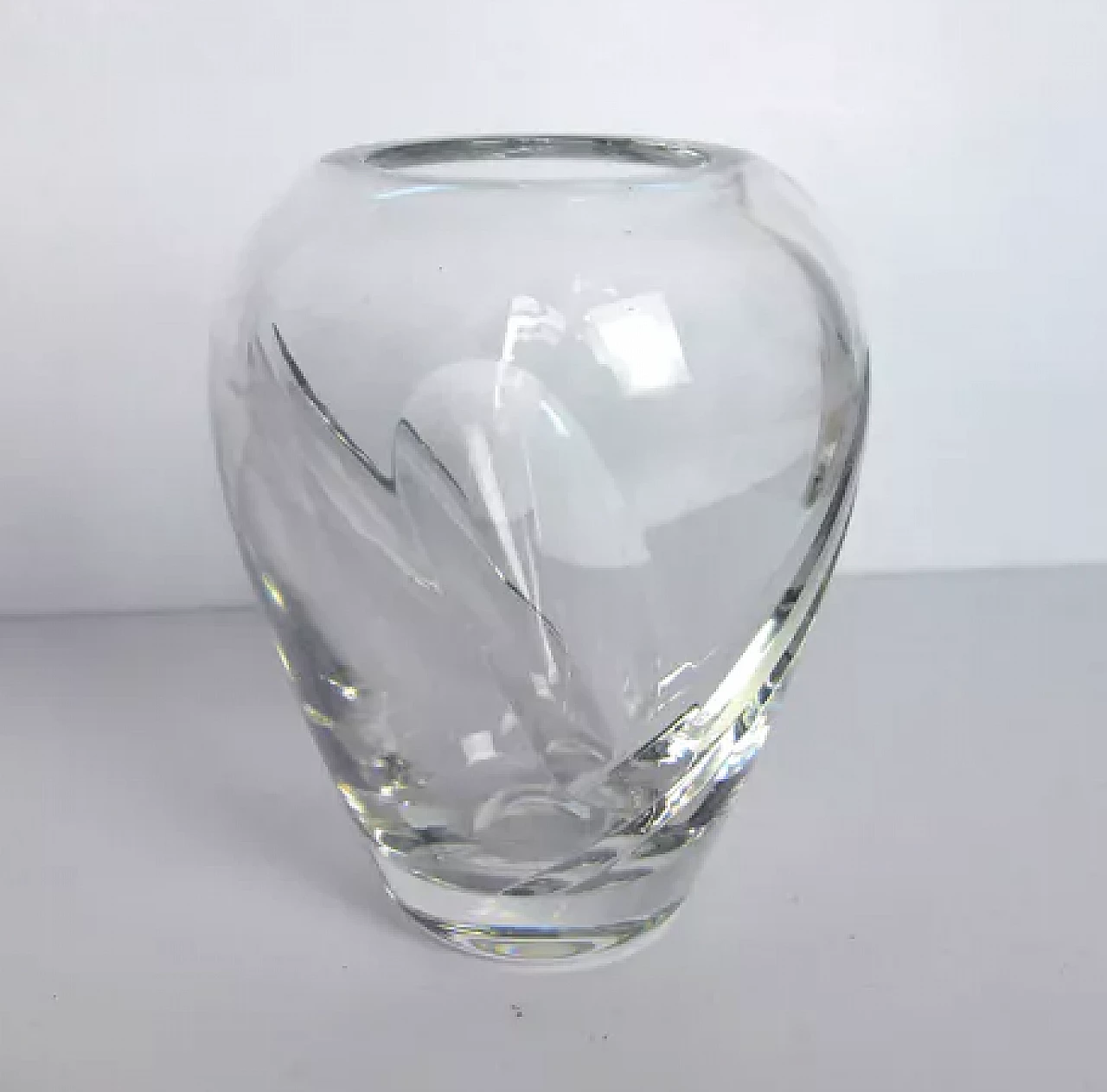 Crystal vase by Royal Doulton, 1980s 5
