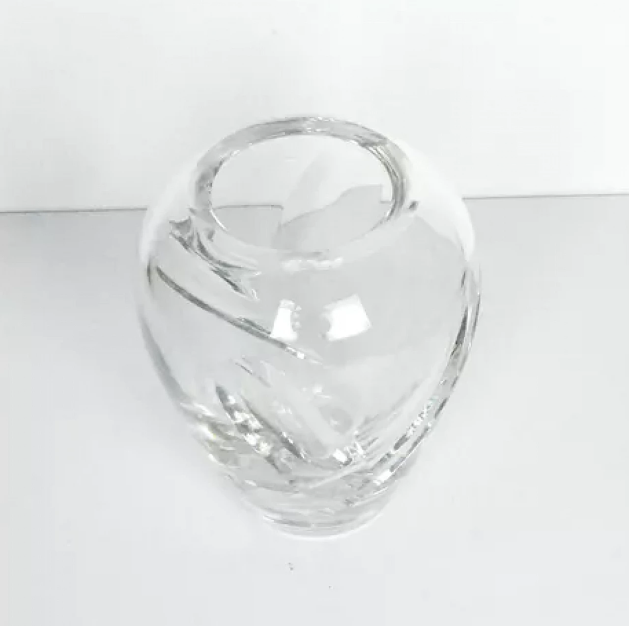 Crystal vase by Royal Doulton, 1980s 6