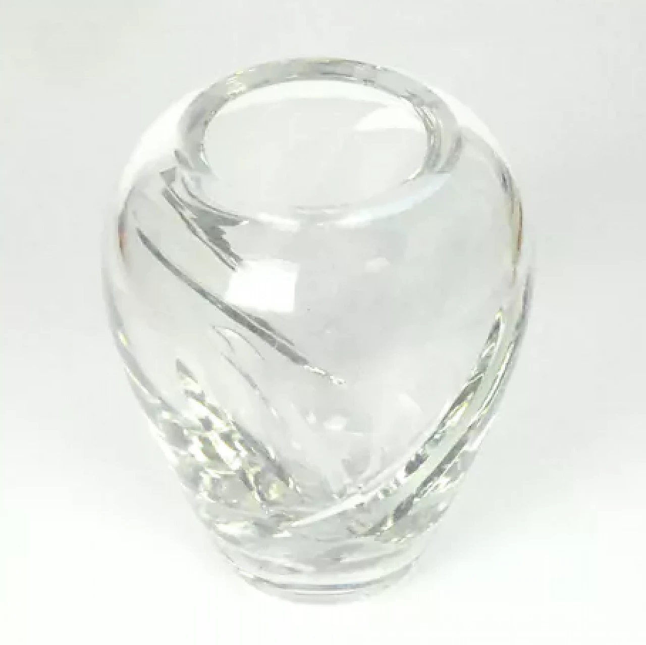Crystal vase by Royal Doulton, 1980s 8