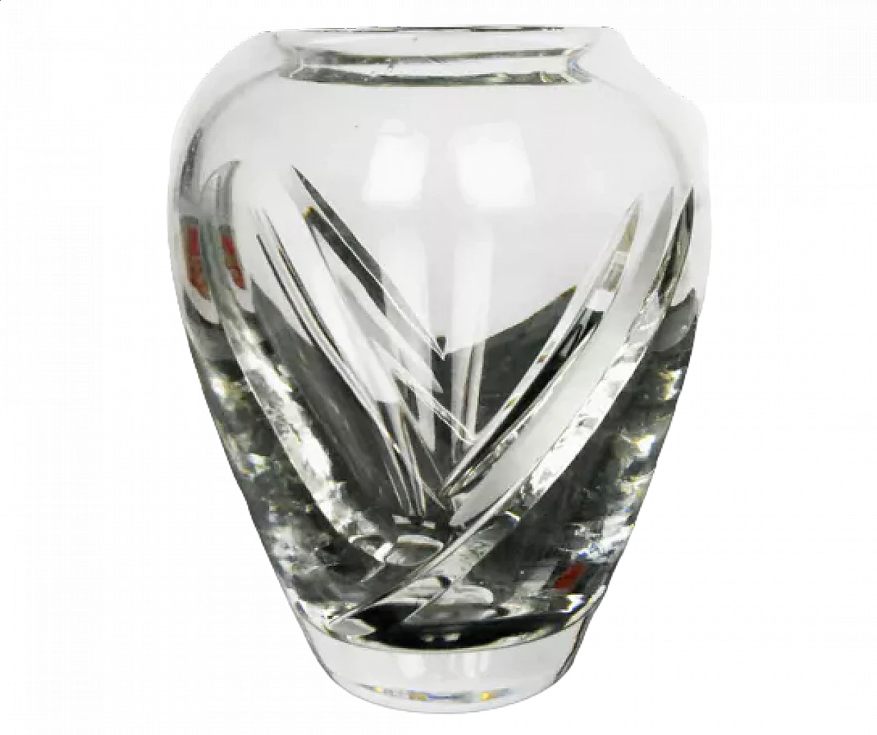 Crystal vase by Royal Doulton, 1980s 13