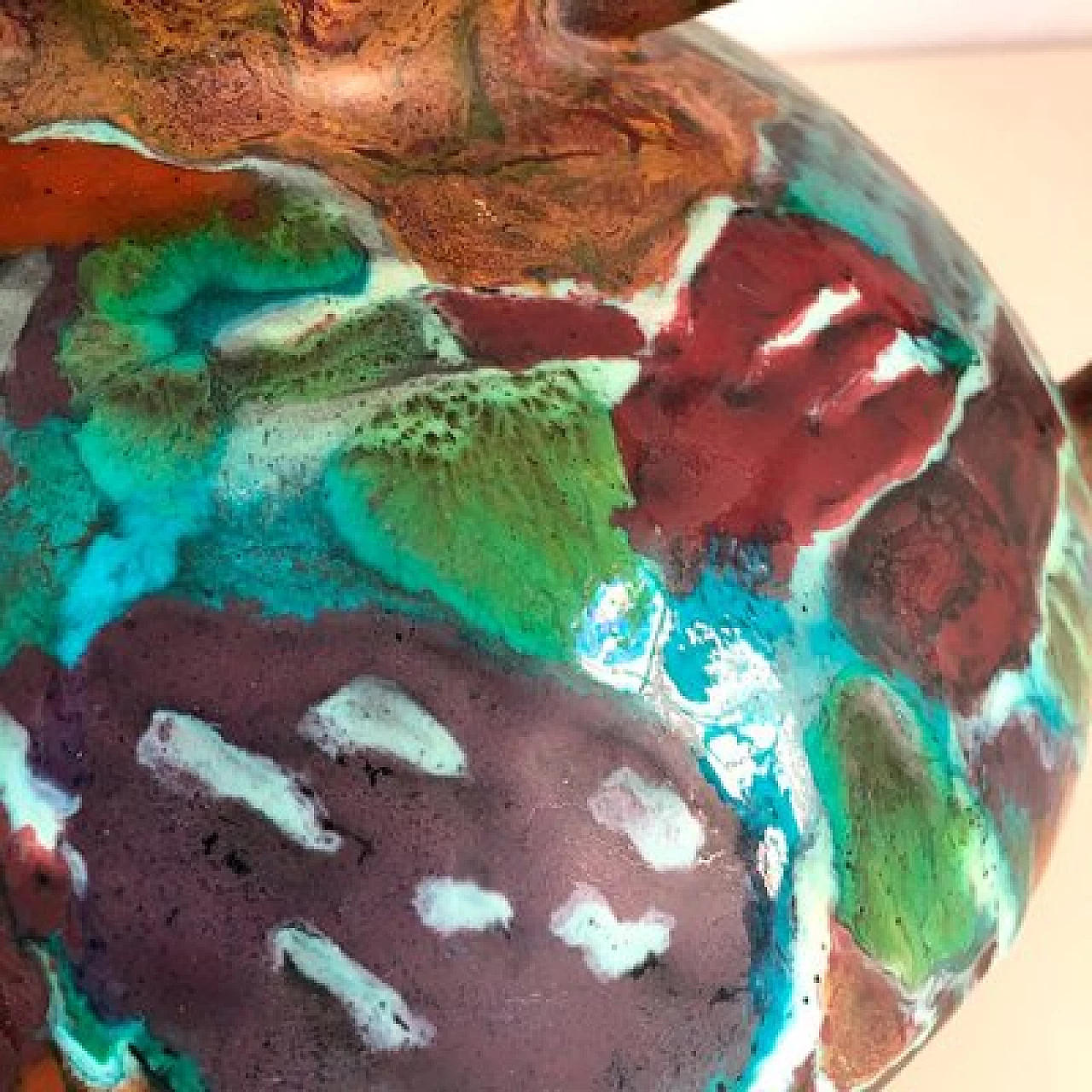 Anfora in maiolica dipinta di Bruno Baratti Pesaro, anni '50 12