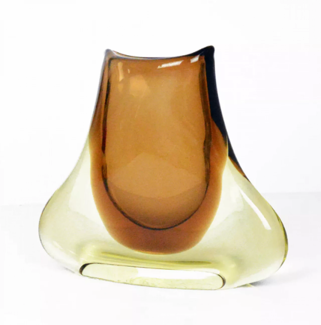Glass 73215 vase by Miloslav Klinger and Josef Cvrček for ZBS, 1960s 2