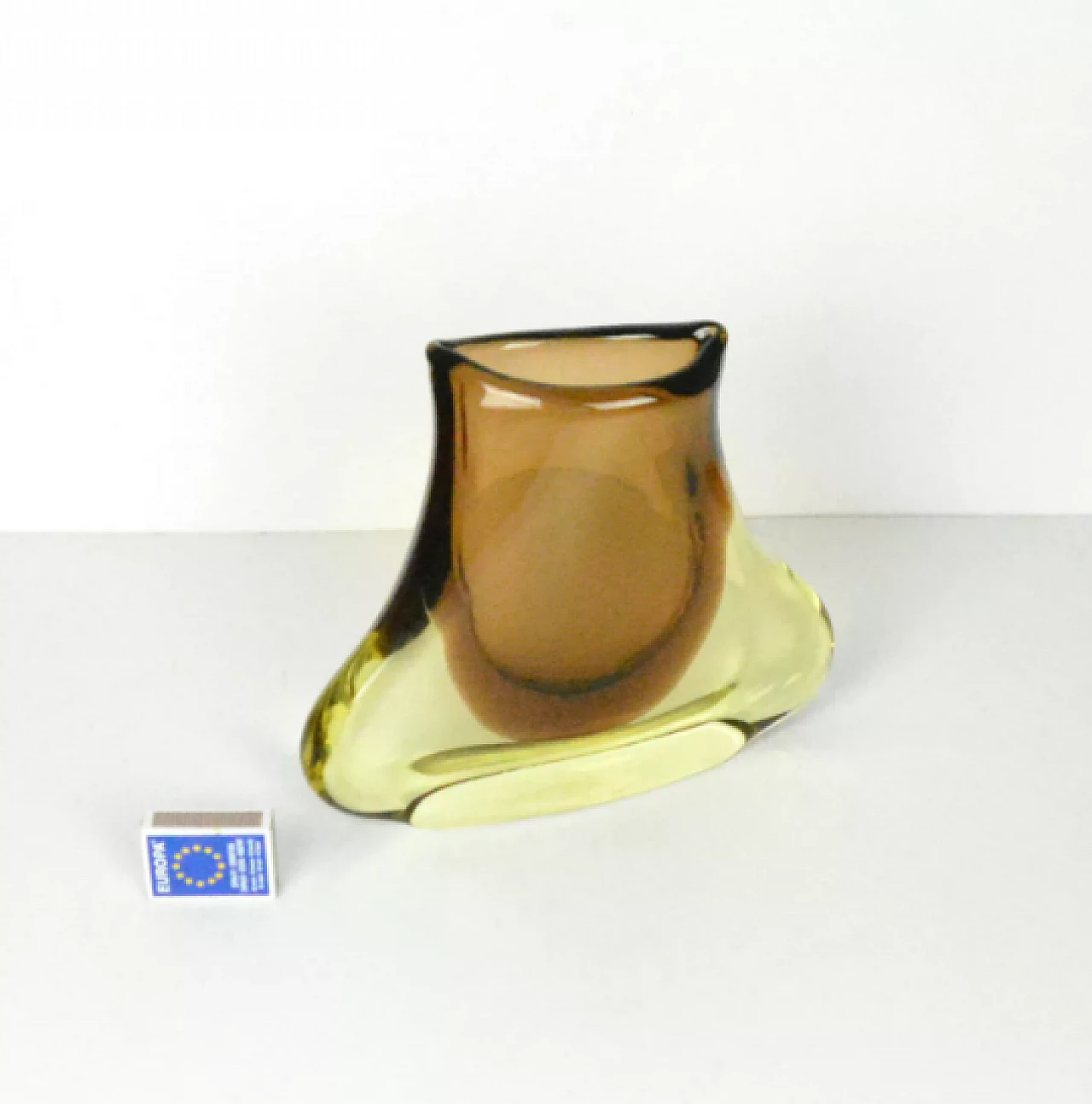 Glass 73215 vase by Miloslav Klinger and Josef Cvrček for ZBS, 1960s 3