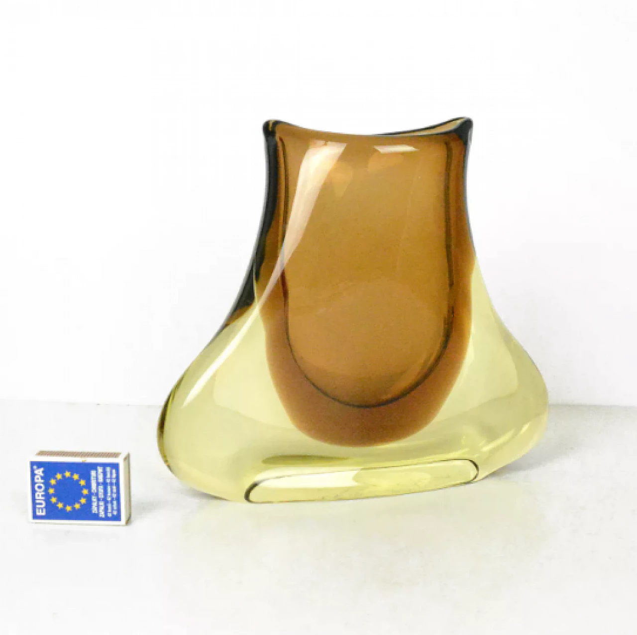 Glass 73215 vase by Miloslav Klinger and Josef Cvrček for ZBS, 1960s 4