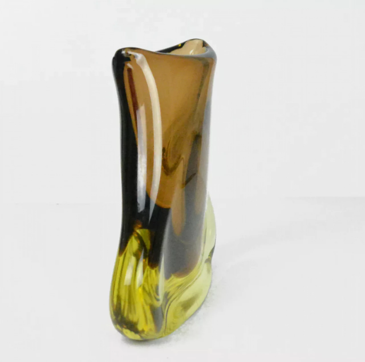 Glass 73215 vase by Miloslav Klinger and Josef Cvrček for ZBS, 1960s 5