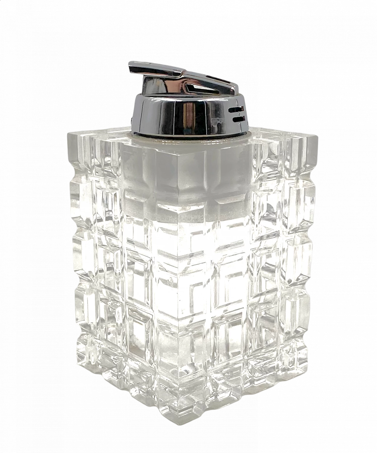 Transparent lucite table lighter, 1970s 11