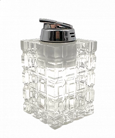 Transparent lucite table lighter, 1970s