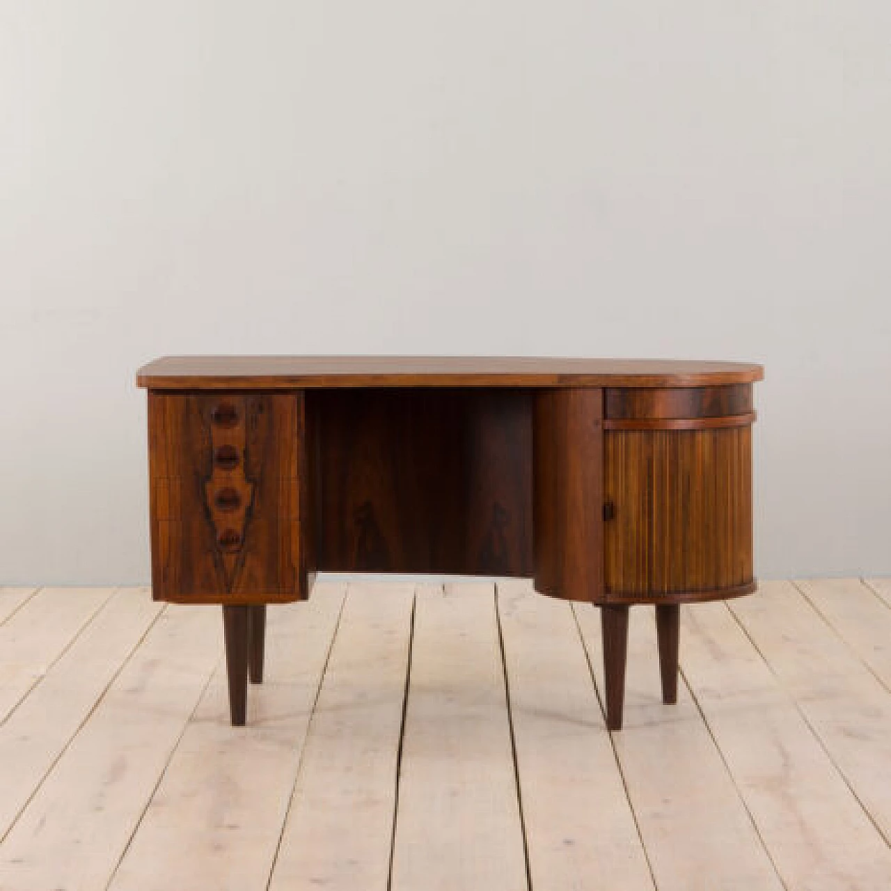 Desk with bar compartment by Kai Kristiansen for Feldballes Møbelfabrik, 1950s 4