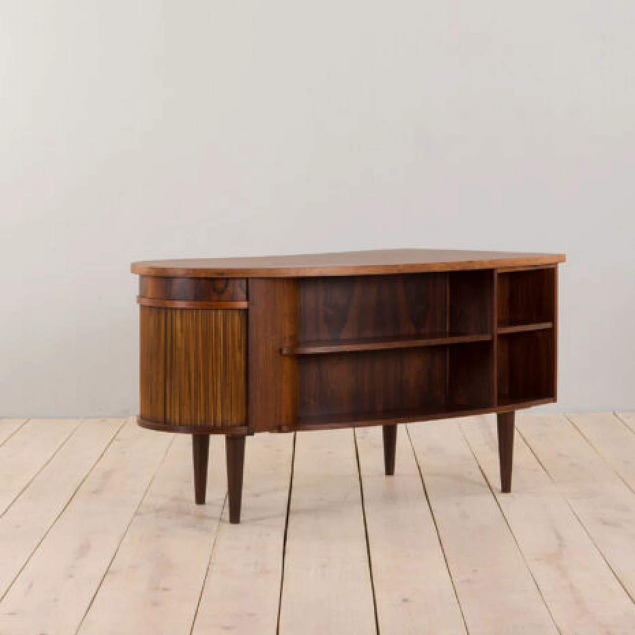 Desk with bar compartment by Kai Kristiansen for Feldballes Møbelfabrik, 1950s 13