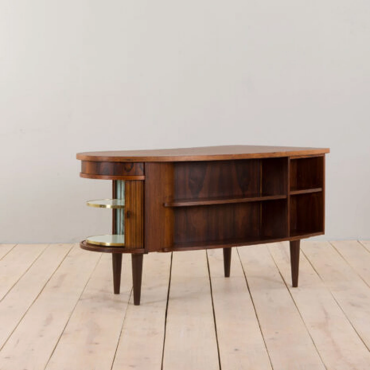 Desk with bar compartment by Kai Kristiansen for Feldballes Møbelfabrik, 1950s 14