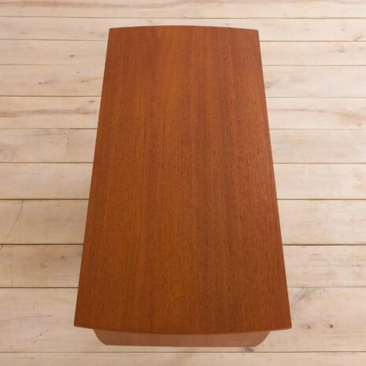 Scrivania norvegese in teak con cassetti e mensole, anni '60 14