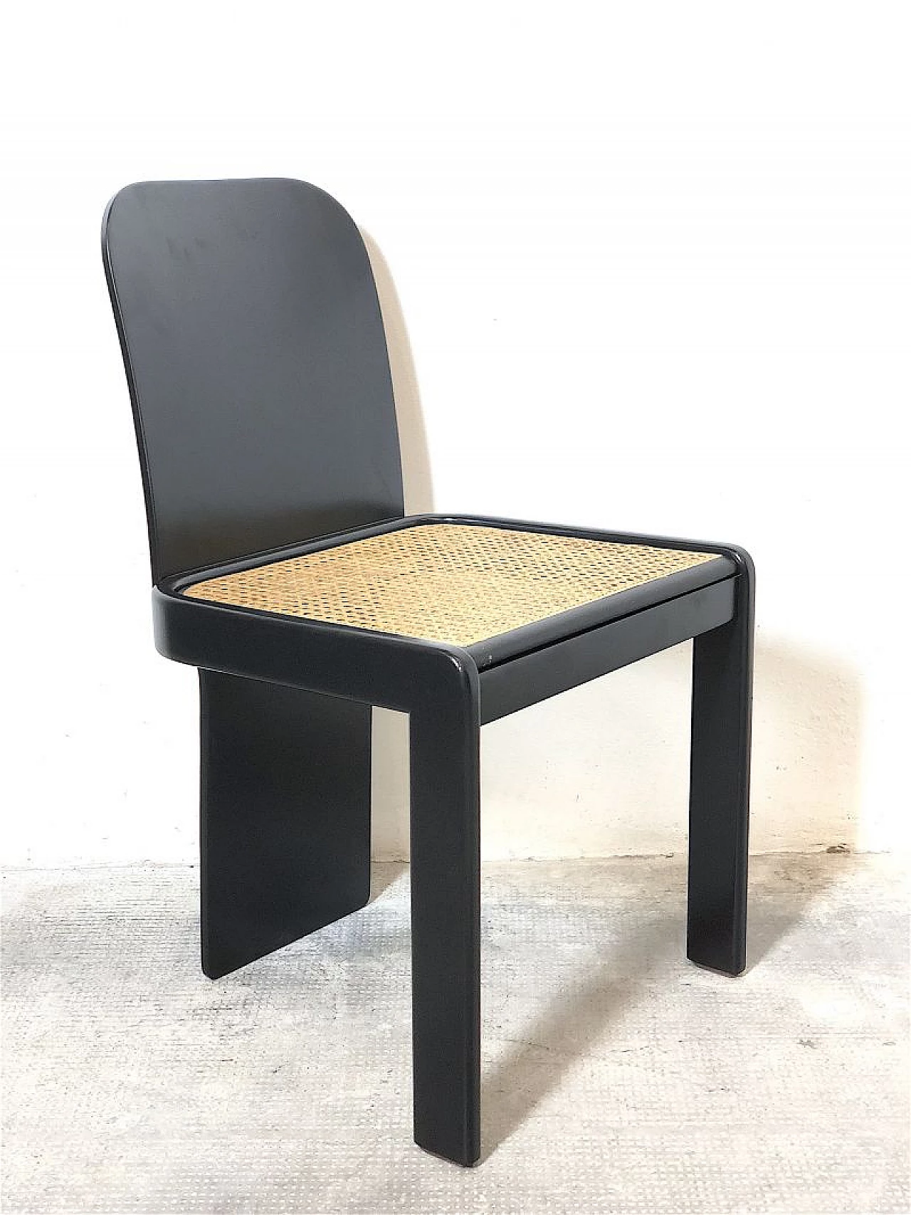 4 Chairs by Pierluigi Molinari for Pozzi and game table by Cini & Nils, 1970s 9