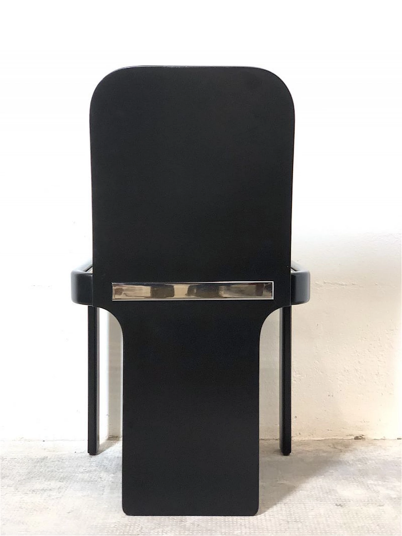 4 Chairs by Pierluigi Molinari for Pozzi and game table by Cini & Nils, 1970s 13