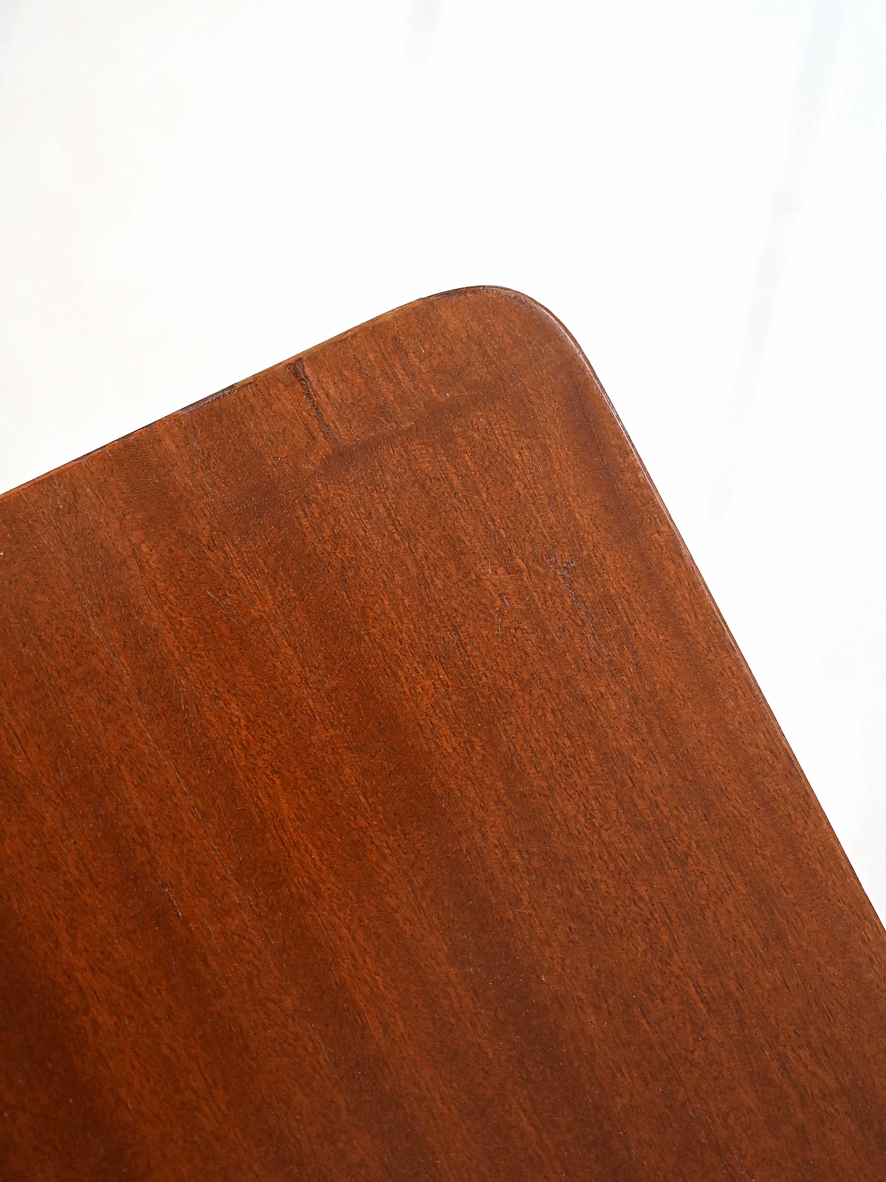 Scandinavian wooden chest of drawers with gilded handles, 1960s 5