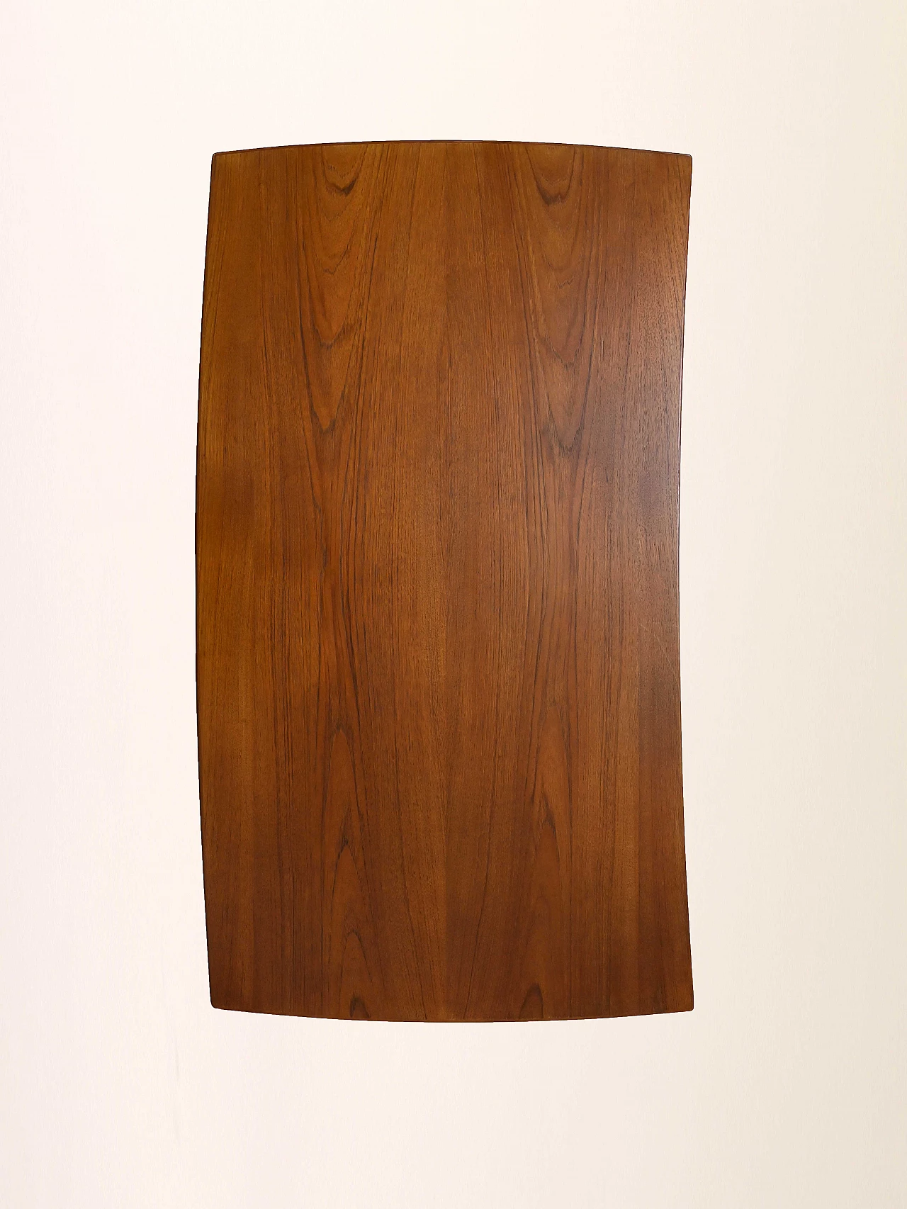 Danish teak desk with drawers and tapered legs, 1950s 13