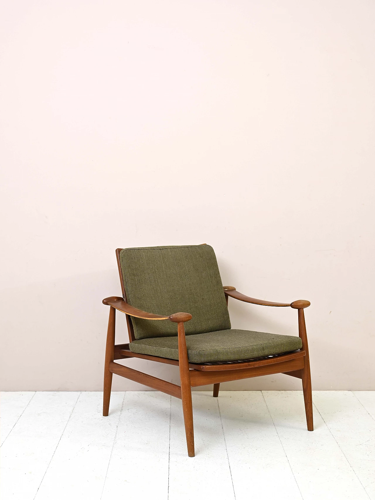 FD 133 solid teak armchair by Finn Juhl for France & Son, 1960s 1