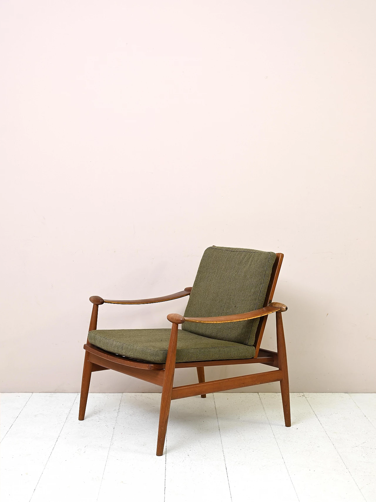 FD 133 solid teak armchair by Finn Juhl for France & Son, 1960s 4