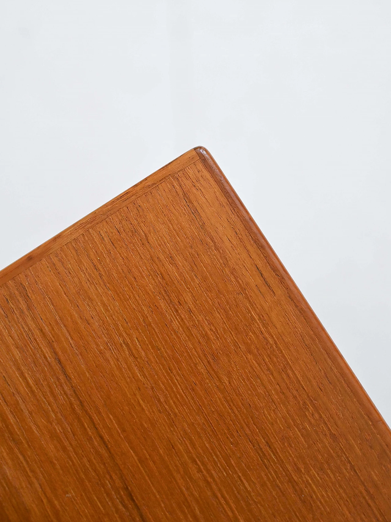 Scandinavian teak coffee table with drawer and open compartment, 1960s 6