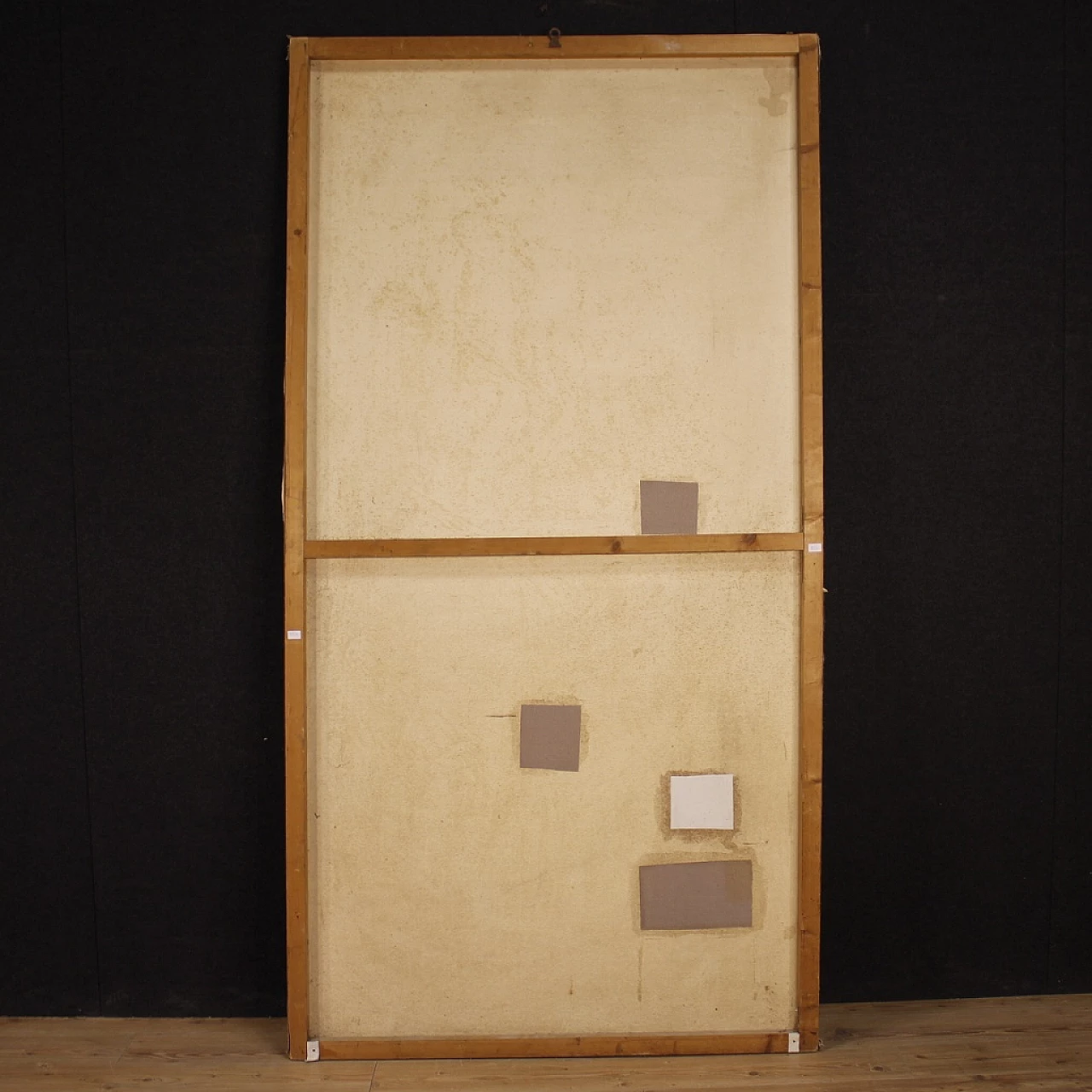 C. Vittorini, Allegory of the judgment of war soldiers, mixed media painting on canvas, 1980s 5