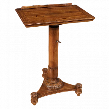 Carved walnut lectern in the Charles X style, 19th century