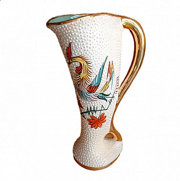 Vaso in ceramica dipinta di Serafino Volpi Deruta, anni '40