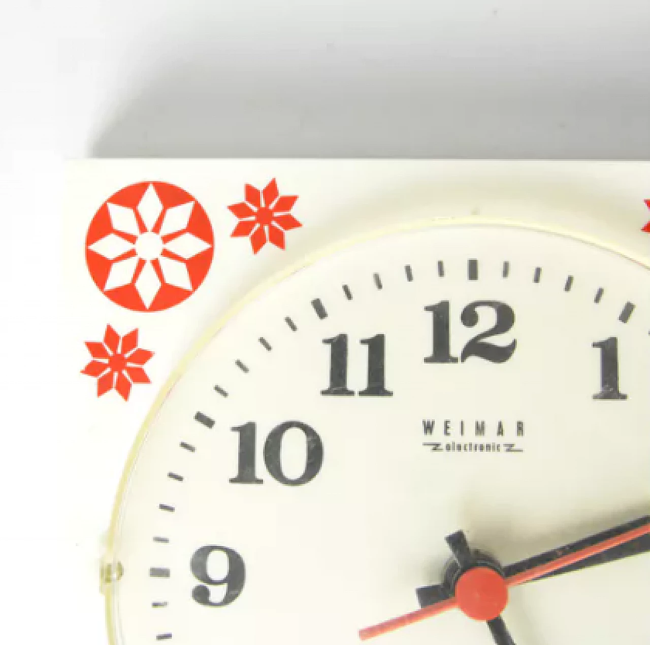 Plastic wall clock by Weimar, 1970s 3
