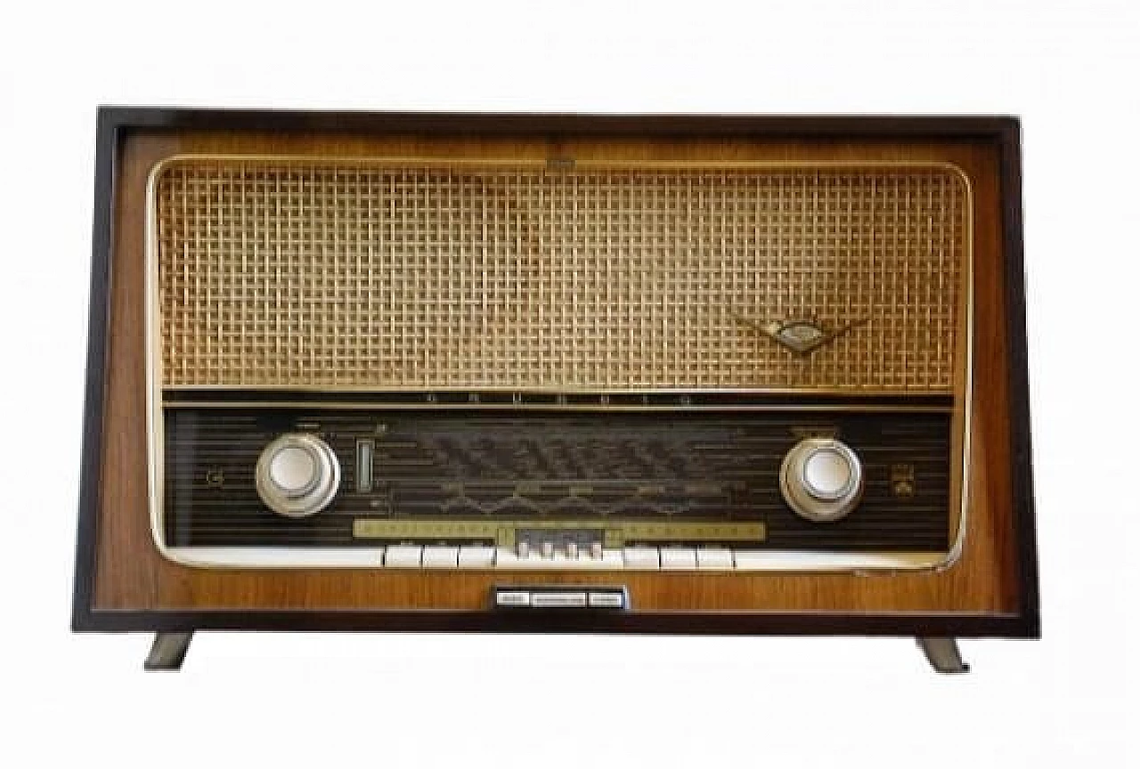 Wood 4017 Stereo radio by Grundig, 1960s 10