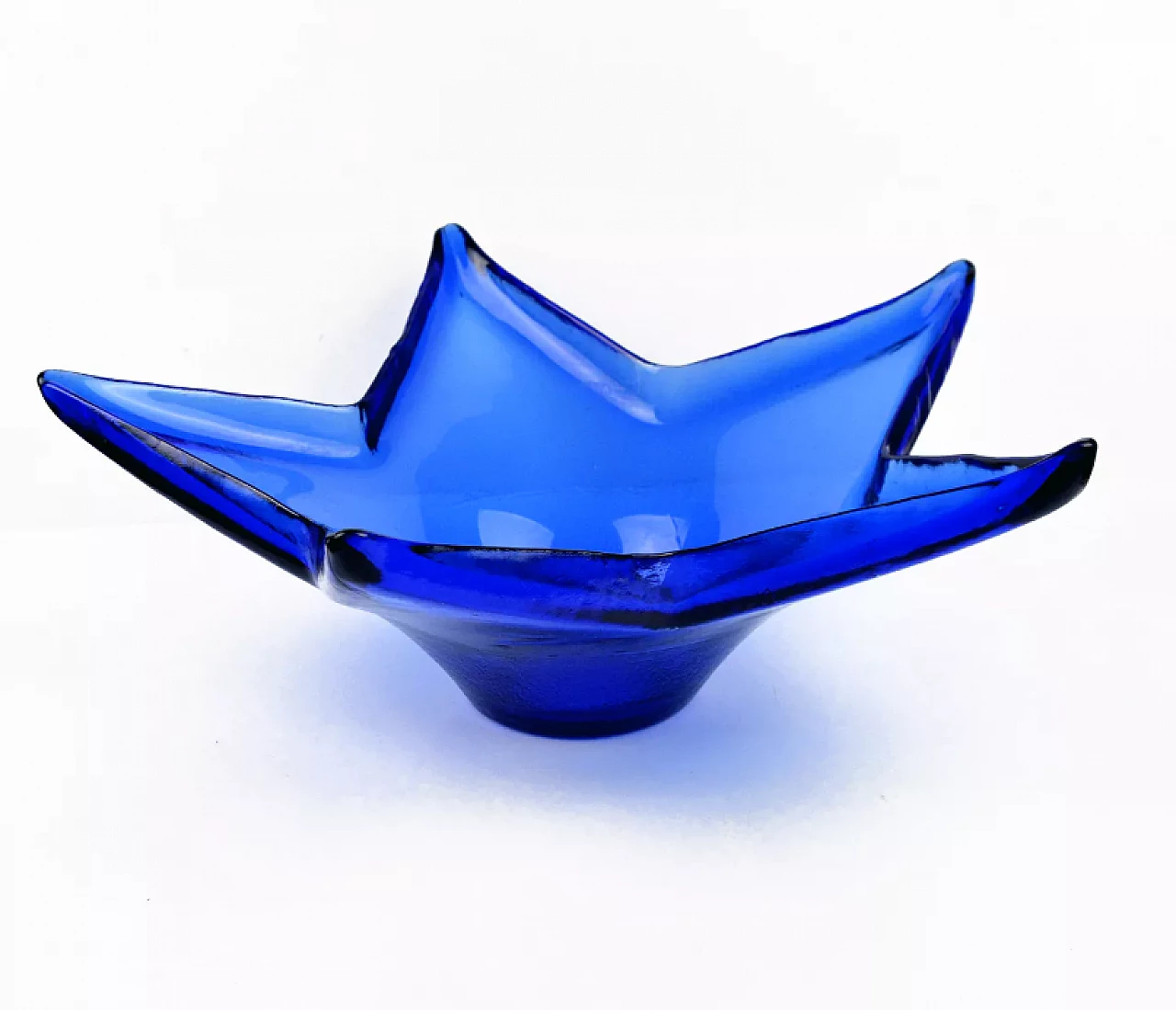 Starfish-shaped glass centrepiece by HSG Ząbkowice, 1970s 1