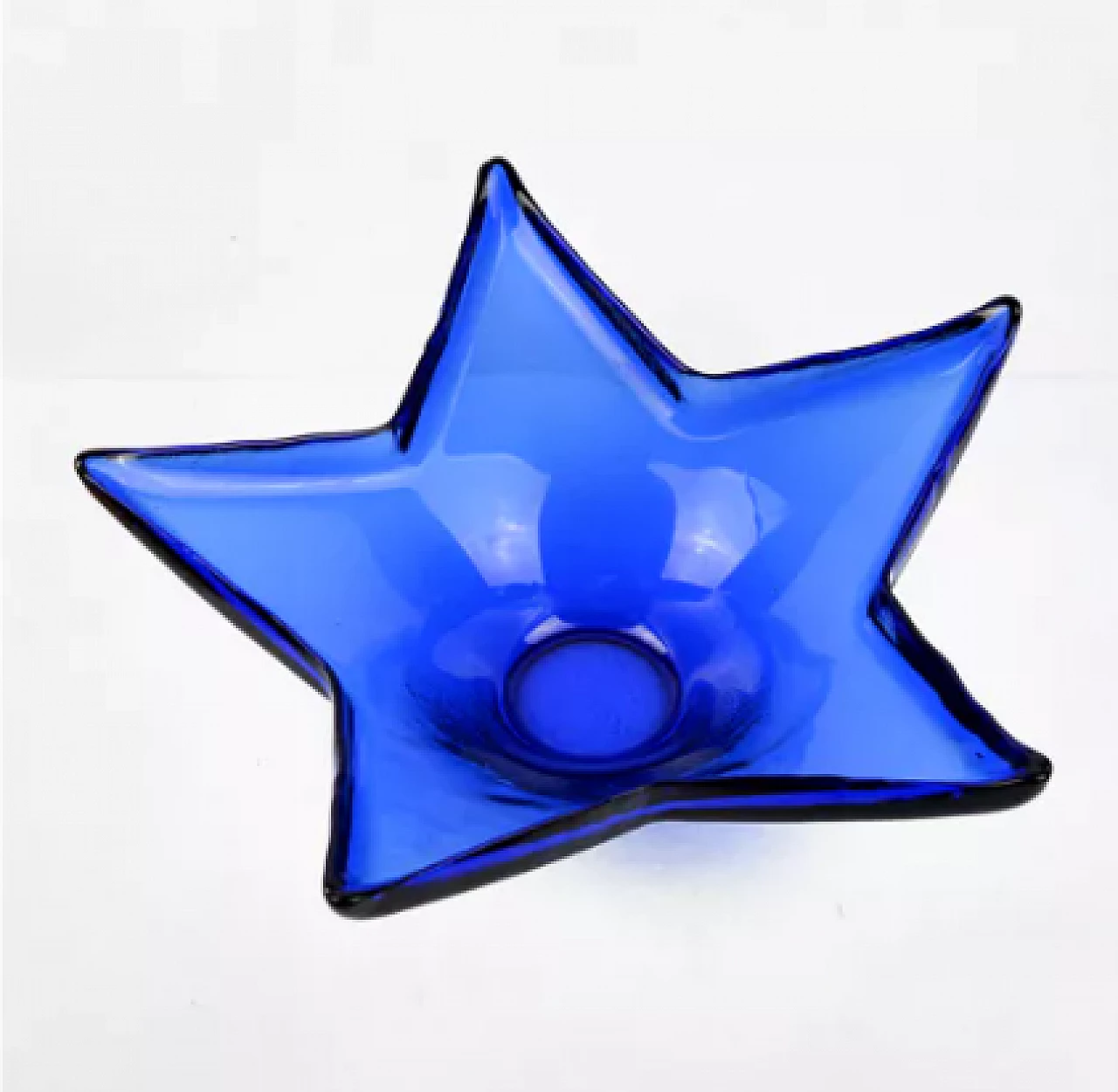 Starfish-shaped glass centrepiece by HSG Ząbkowice, 1970s 3