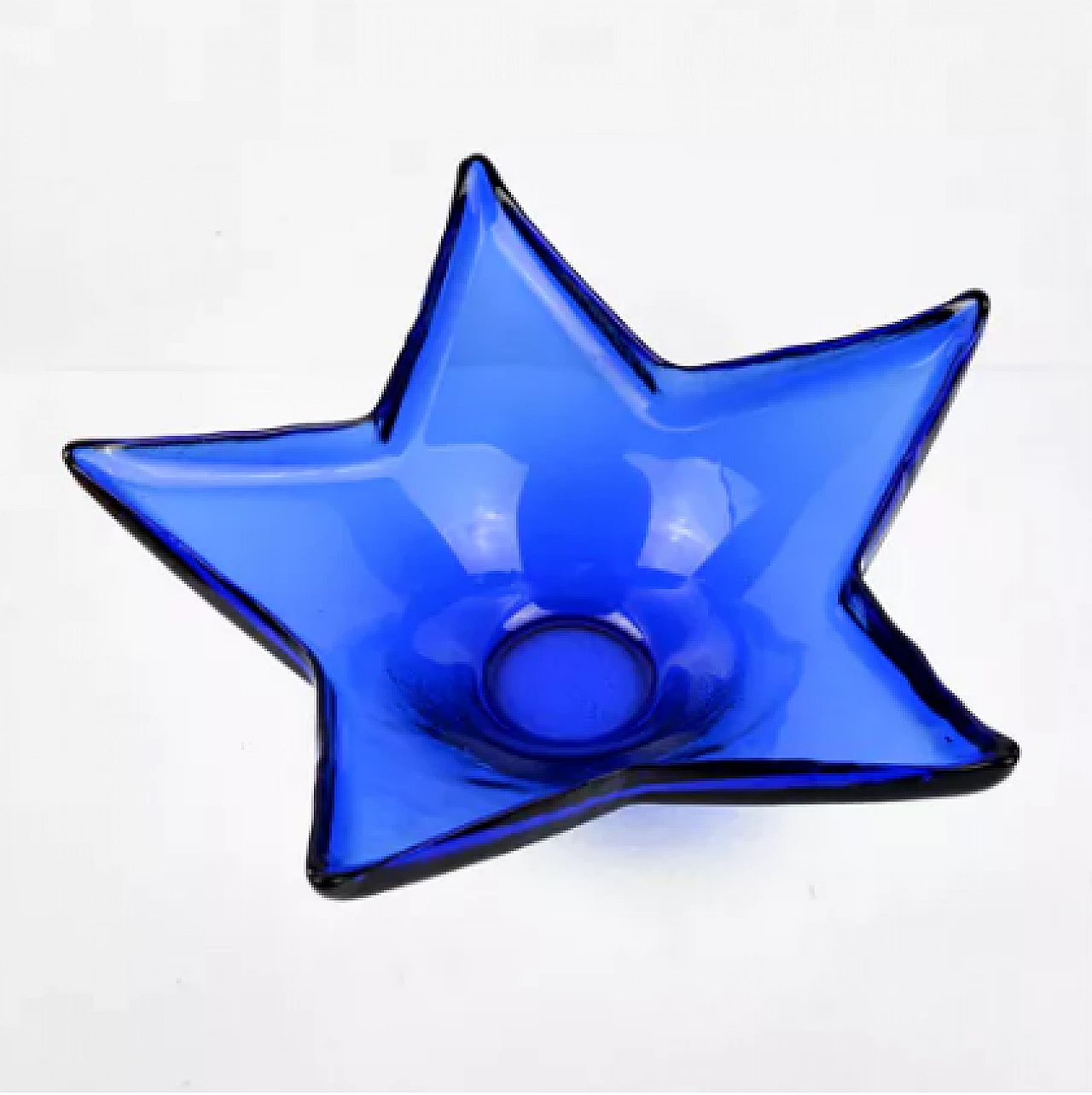 Starfish-shaped glass centrepiece by HSG Ząbkowice, 1970s 4