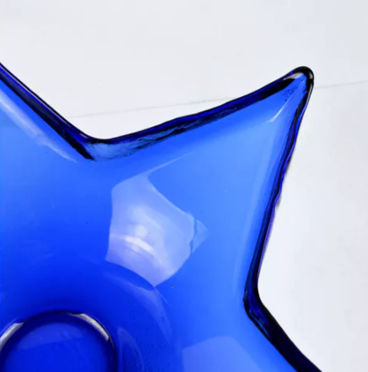 Starfish-shaped glass centrepiece by HSG Ząbkowice, 1970s 5