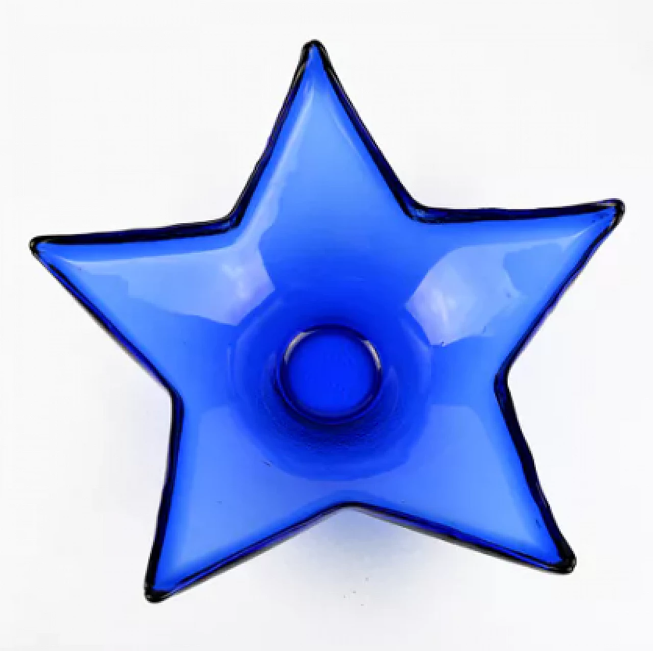 Starfish-shaped glass centrepiece by HSG Ząbkowice, 1970s 6