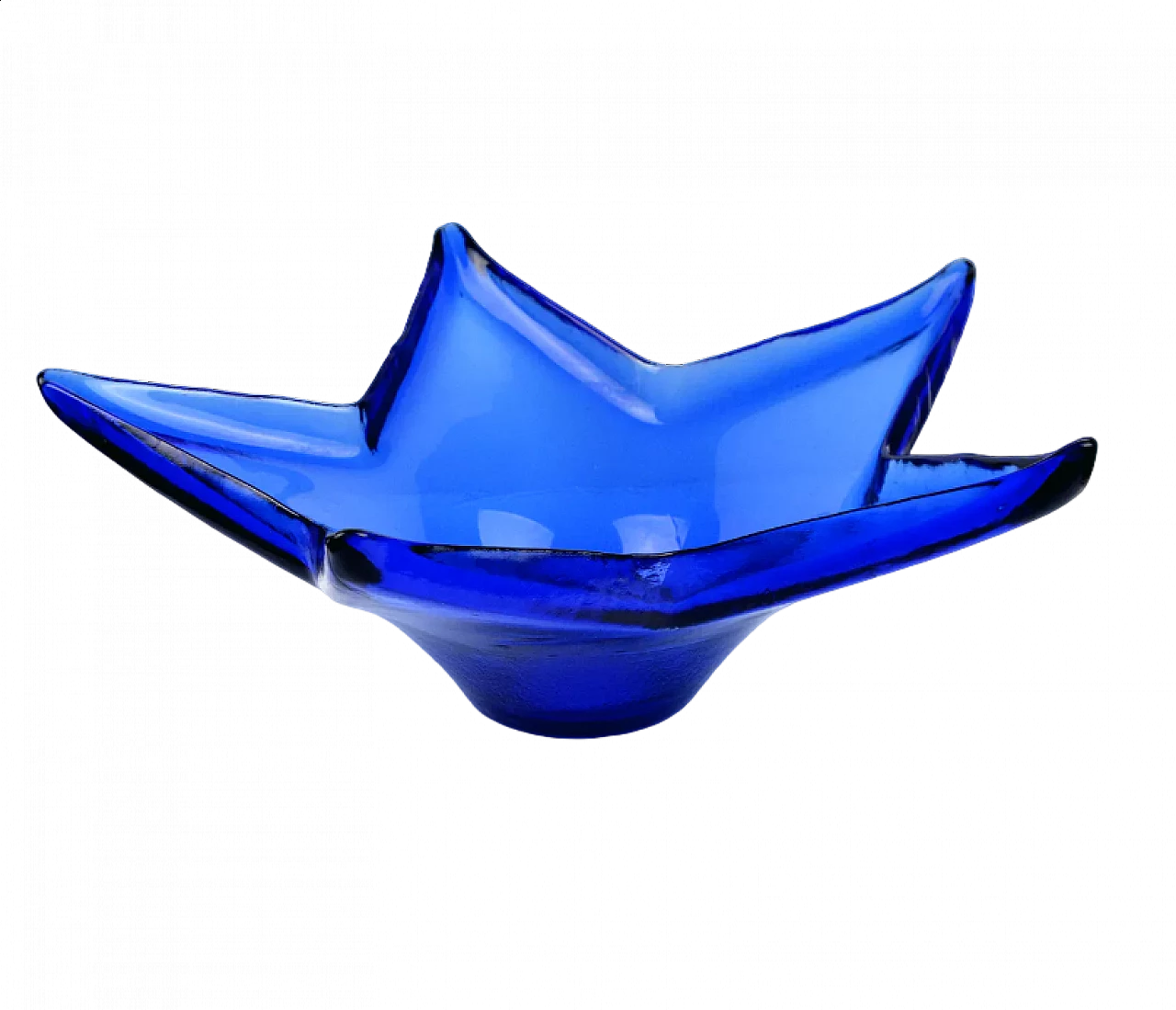 Starfish-shaped glass centrepiece by HSG Ząbkowice, 1970s 10