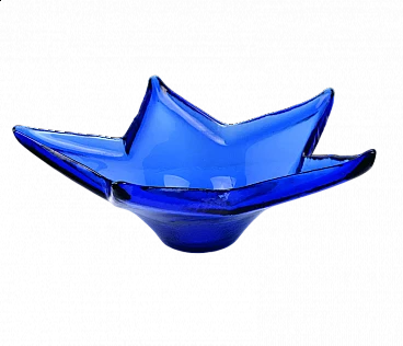 Starfish-shaped glass centrepiece by HSG Ząbkowice, 1970s