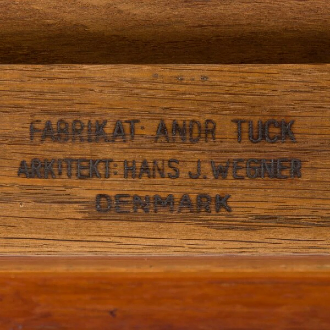 Scrivania in teak e quercia di Hans J. Wegner per Andreas Tuck, anni '50 20