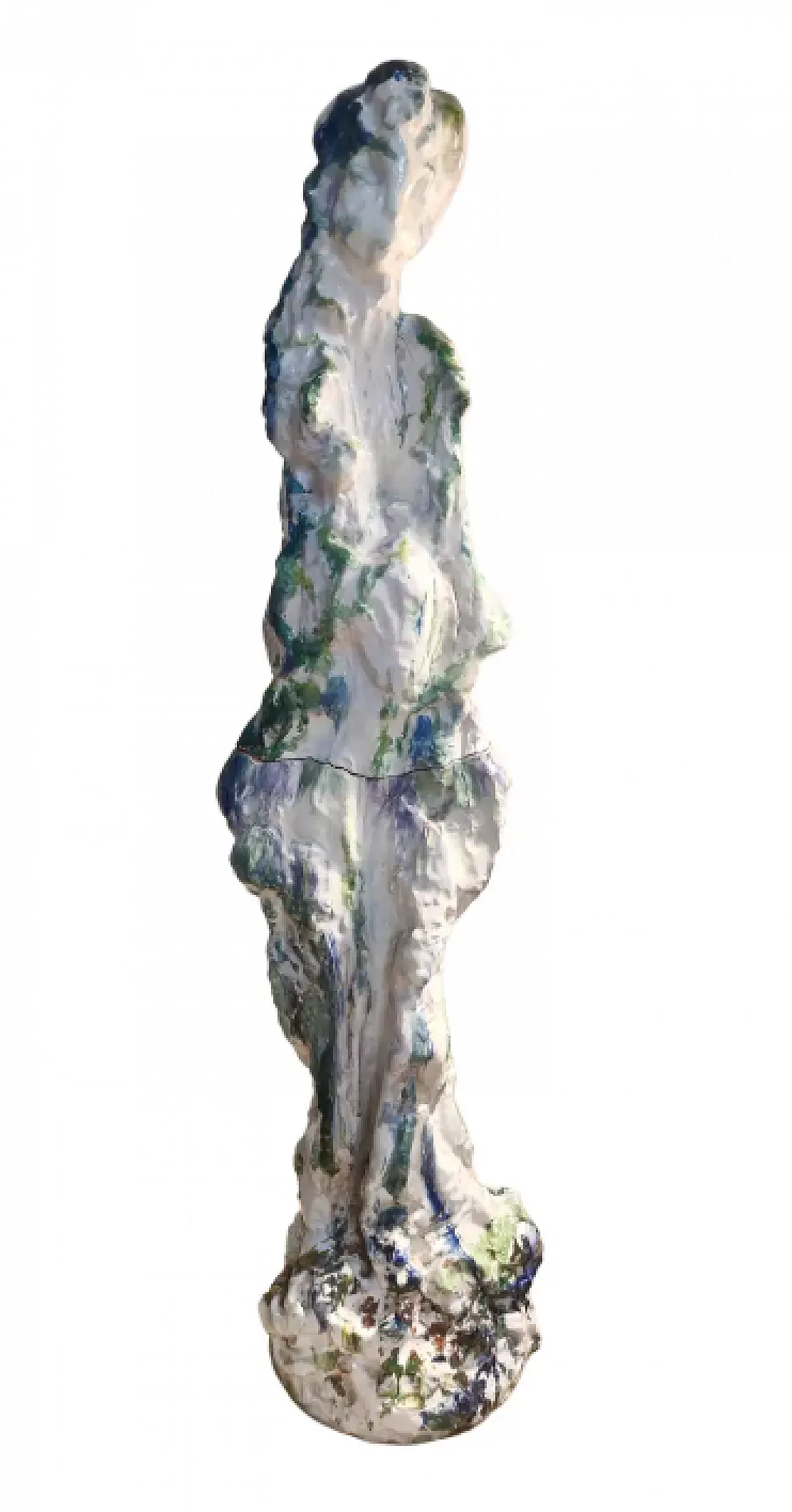 Ernest Treccani, scultura astratta in terracotta lucidata, anni '70 1