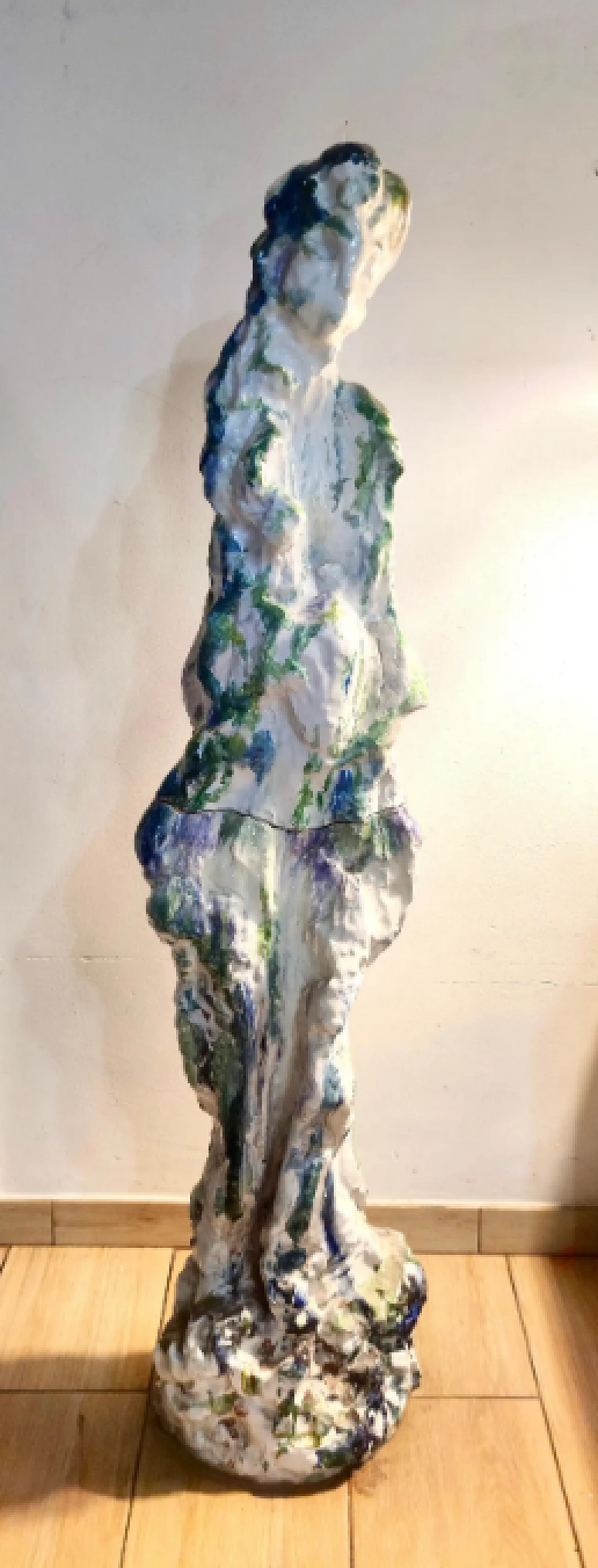 Ernest Treccani, scultura astratta in terracotta lucidata, anni '70 2